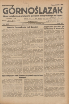 Górnoślązak : pismo codzienne, poświęcone sprawom ludu polskiego na Śląsku.R.27, nr 205 (5 września 1928) + dod.