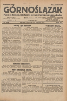 Górnoślązak : pismo codzienne, poświęcone sprawom ludu polskiego na Śląsku.R.27, nr 206 (6 września 1928) + dod.