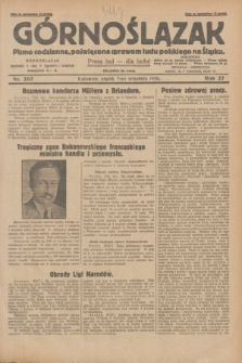 Górnoślązak : pismo codzienne, poświęcone sprawom ludu polskiego na Śląsku.R.27, nr 207 (7 września 1928) + dod.