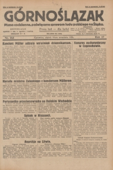 Górnoślązak : pismo codzienne, poświęcone sprawom ludu polskiego na Śląsku.R.27, nr 213 (14 września 1928) + dod.