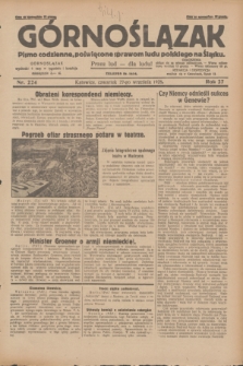 Górnoślązak : pismo codzienne, poświęcone sprawom ludu polskiego na Śląsku.R.27, nr 224 (27 września 1928) + dod.
