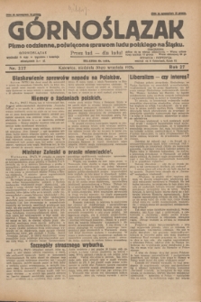 Górnoślązak : pismo codzienne, poświęcone sprawom ludu polskiego na Śląsku.R.27, nr 227 (30 września 1928) + dod.
