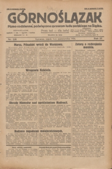 Górnoślązak : pismo codzienne, poświęcone sprawom ludu polskiego na Śląsku.R.27, nr 231 (5 października 1928) + dod.