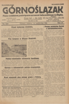 Górnoślązak : pismo codzienne, poświęcone sprawom ludu polskiego na Śląsku.R.27, nr 233 (7 października 1928) + dod.
