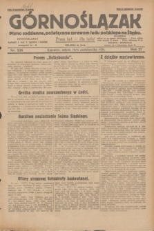 Górnoślązak : pismo codzienne, poświęcone sprawom ludu polskiego na Śląsku.R.27, nr 238 (13 października 1928) + dod.