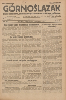 Górnoślązak : pismo codzienne, poświęcone sprawom ludu polskiego na Śląsku.R.27, nr 251 (28 października 1928) + dod.