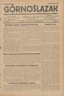Górnoślązak : pismo codzienne, poświęcone sprawom ludu polskiego na Śląsku.R.27, nr 252 (30 października 1928) + dod.