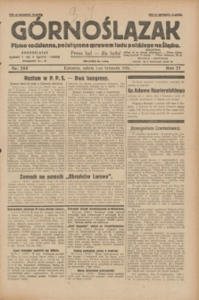 Górnoślązak : pismo codzienne, poświęcone sprawom ludu polskiego na Śląsku.R.27, nr 255 (3 listopada 1928) + dod.