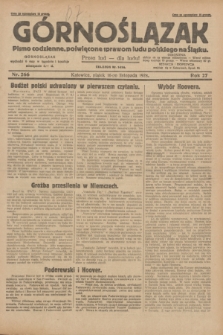 Górnoślązak : pismo codzienne, poświęcone sprawom ludu polskiego na Śląsku.R.27, nr 266 (16 listopada 1928) + dod.