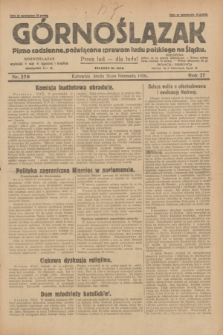 Górnoślązak : pismo codzienne, poświęcone sprawom ludu polskiego na Śląsku.R.27, nr 270 (21 listopada 1928) + dod.