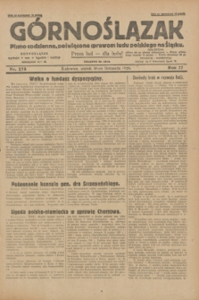 Górnoślązak : pismo codzienne, poświęcone sprawom ludu polskiego na Śląsku.R.27, nr 278 (30 listopada 1928) + dod.