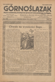 Górnoślązak : pismo codzienne, poświęcone sprawom ludu polskiego na Śląsku.R.27, nr 298 (25 grudnia 1928) + dod.
