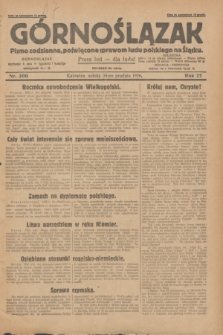 Górnoślązak : pismo codzienne, poświęcone sprawom ludu polskiego na Śląsku.R.27, nr 300 (29 grudnia 1928) + dod.
