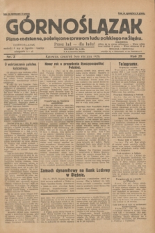 Górnoślązak : pismo codzienne, poświęcone sprawom ludu polskiego na Śląsku.R.28, nr 2 (3 stycznia 1929) + dod.