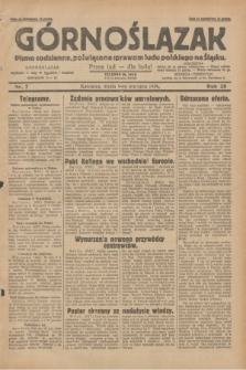 Górnoślązak : pismo codzienne, poświęcone sprawom ludu polskiego na Śląsku.R.28, nr 7 (9 stycznia 1929) + dod.