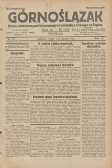 Górnoślązak : pismo codzienne, poświęcone sprawom ludu polskiego na Śląsku.R.28, nr 12 (15 stycznia 1929) + dod.