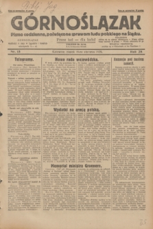 Górnoślązak : pismo codzienne, poświęcone sprawom ludu polskiego na Śląsku.R.28, nr 15 (18 stycznia 1929) + dod.