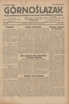 Górnoślązak : pismo codzienne, poświęcone sprawom ludu polskiego na Śląsku.R.28, nr 19 (23 stycznia 1929) + dod.