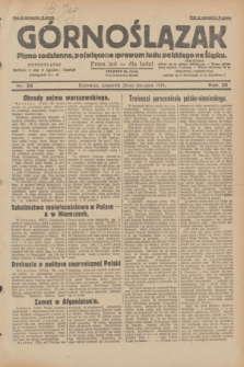 Górnoślązak : pismo codzienne, poświęcone sprawom ludu polskiego na Śląsku.R.28, nr 20 (24 stycznia 1929) + dod.