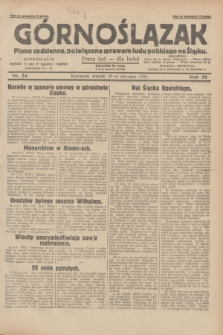 Górnoślązak : pismo codzienne, poświęcone sprawom ludu polskiego na Śląsku.R.28, nr 24 (29 stycznia 1929) + dod.