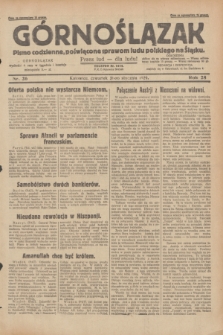 Górnoślązak : pismo codzienne, poświęcone sprawom ludu polskiego na Śląsku.R.28, nr 26 (31 stycznia 1929) + dod.