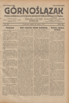 Górnoślązak : pismo codzienne, poświęcone sprawom ludu polskiego na Śląsku.R.28, nr 27 (1 lutego 1929) + dod.