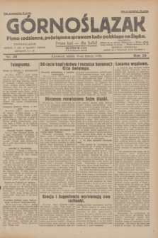 Górnoślązak : pismo codzienne, poświęcone sprawom ludu polskiego na Śląsku.R.28, nr 38 (15 lutego 1929) + dod.