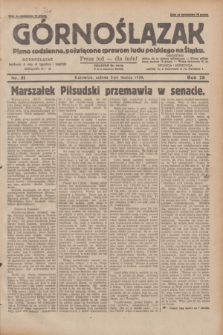 Górnoślązak : pismo codzienne, poświęcone sprawom ludu polskiego na Śląsku.R.28, nr 51 (2 marca 1929) + dod.