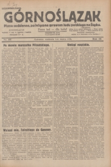 Górnoślązak : pismo codzienne, poświęcone sprawom ludu polskiego na Śląsku.R.28, nr 52 (3 marca 1929) + dod.