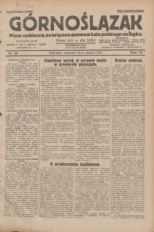 Górnoślązak : pismo codzienne, poświęcone sprawom ludu polskiego na Śląsku.R.28, nr 61 (14 marca 1929) + dod.