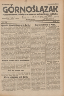 Górnoślązak : pismo codzienne, poświęcone sprawom ludu polskiego na Śląsku.R.28, nr 90 (18 kwietnia 1929) + dod.