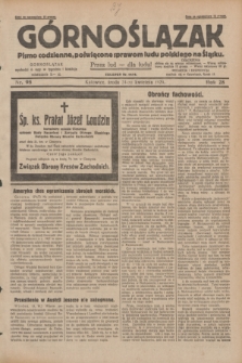 Górnoślązak : pismo codzienne, poświęcone sprawom ludu polskiego na Śląsku.R.28, nr 95 (24 kwietnia 1929) + dod.