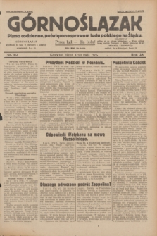 Górnoślązak : pismo codzienne, poświęcone sprawom ludu polskiego na Śląsku.R.28, nr 113 (17 maja 1929) + dod.
