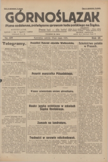 Górnoślązak : pismo codzienne, poświęcone sprawom ludu polskiego na Śląsku.R.28, nr 119 (25 maja 1929) + dod.