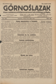 Górnoślązak : pismo codzienne, poświęcone sprawom ludu polskiego na Śląsku.R.28, nr 122 (29 maja 1929) + dod.