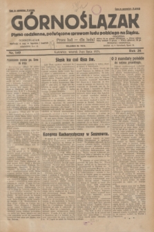 Górnoślązak : pismo codzienne, poświęcone sprawom ludu polskiego na Śląsku.R.28, nr 149 (2 lipca 1929) + dod.