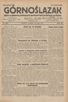 Górnoślązak : pismo codzienne, poświęcone sprawom ludu polskiego na Śląsku.R.28, nr 154 (7 lipca 1929) + dod.