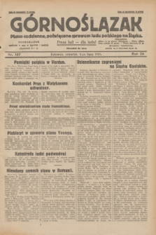Górnoślązak : pismo codzienne, poświęcone sprawom ludu polskiego na Śląsku.R.28, nr 157 (11 lipca 1929) + dod.
