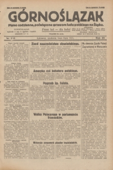 Górnoślązak : pismo codzienne, poświęcone sprawom ludu polskiego na Śląsku.R.28, nr 160 (14 lipca 1929) + dod.
