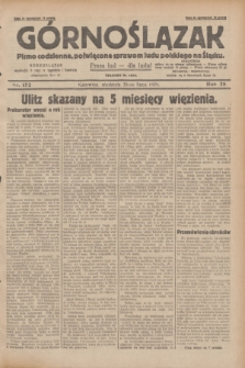 Górnoślązak : pismo codzienne, poświęcone sprawom ludu polskiego na Śląsku.R.28, nr 172 (28 lipca 1929) + dod.