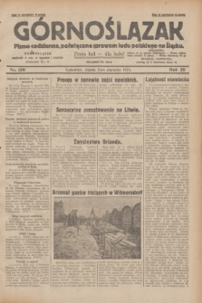 Górnoślązak : pismo codzienne, poświęcone sprawom ludu polskiego na Śląsku.R.28, nr 176 (2 sierpnia 1929) + dod.