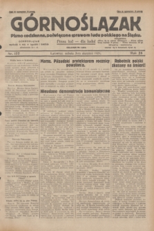 Górnoślązak : pismo codzienne, poświęcone sprawom ludu polskiego na Śląsku.R.28, nr 177 (3 sierpnia 1929) + dod.