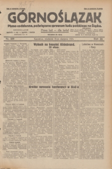 Górnoślązak : pismo codzienne, poświęcone sprawom ludu polskiego na Śląsku.R.28, nr 189 (18 sierpnia 1929) + dod.