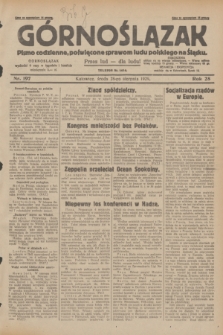 Górnoślązak : pismo codzienne, poświęcone sprawom ludu polskiego na Śląsku.R.28, nr 197 (28 sierpnia 1929) + dod.