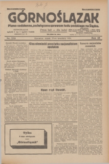 Górnoślązak : pismo codzienne, poświęcone sprawom ludu polskiego na Śląsku.R.28, nr 223 (27 września 1929) + dod.