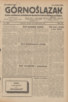 Górnoślązak : pismo codzienne, poświęcone sprawom ludu polskiego na Śląsku.R.28, nr 226 (1 października 1929) + dod.