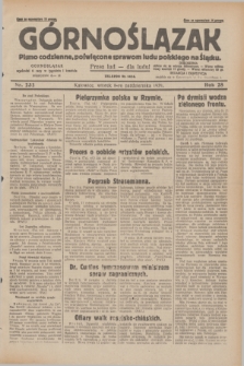 Górnoślązak : pismo codzienne, poświęcone sprawom ludu polskiego na Śląsku.R.28, nr 232 (8 października 1929) + dod.