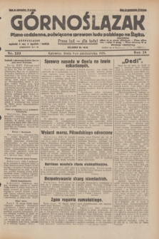 Górnoślązak : pismo codzienne, poświęcone sprawom ludu polskiego na Śląsku.R.28, nr 233 (9 października 1929) + dod.