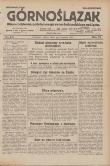 Górnoślązak : pismo codzienne, poświęcone sprawom ludu polskiego na Śląsku.R.28, nr 241 (18 października 1929) + dod.