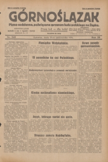 Górnoślązak : pismo codzienne, poświęcone sprawom ludu polskiego na Śląsku.R.28, nr 245 (23 października 1929) + dod.